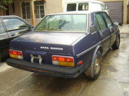 1979 Alfa sedan rear