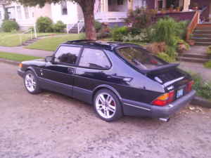 1989 Saab 900 rear