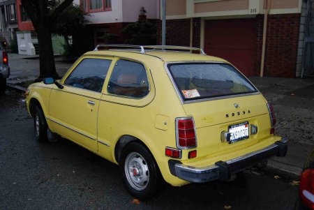 1975 Honda Civic rear