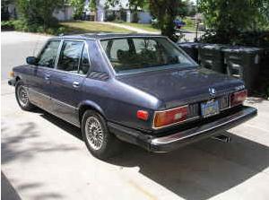 1979 BMW 528i rear
