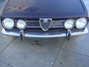 1969 Alfa Romeo Berlina nose