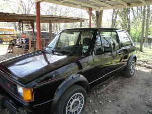 1984 VW GTI black left