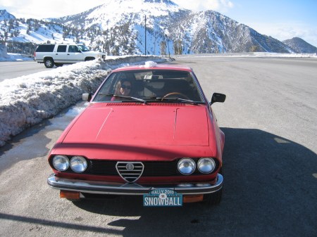 1979 Alfetta GT on Mt. Rose