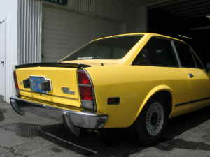 1973 Fiat 124 coupe rear