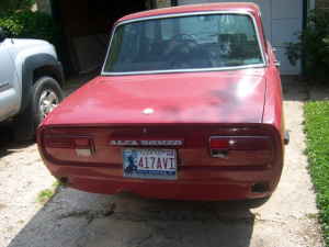 1974 Alfa Romeo Berlina rear
