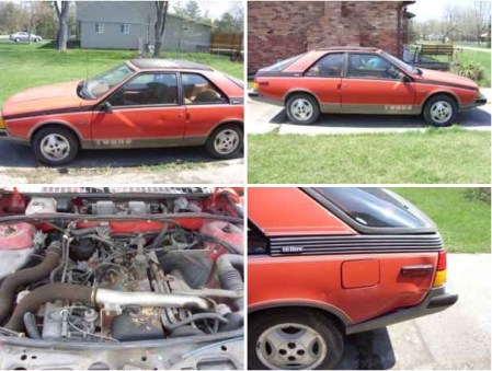 1983 Renault Fuego turbo red
