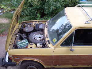 1976 Fiat 128 wagon engine