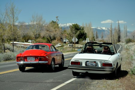 1977 Alfa Spider & 1969 Dinalpin A110 on Snowball 2011