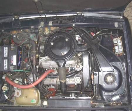 1975 Lancia Beta sedan engine