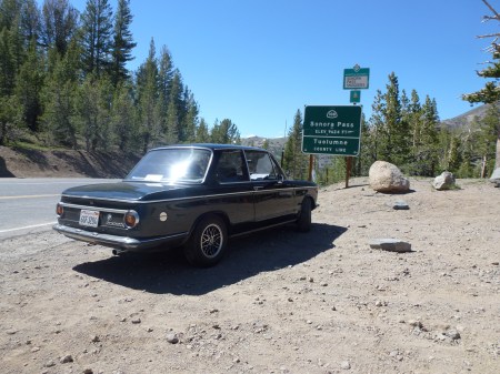 1972 BMW 2002tii at Sonora Pass 1