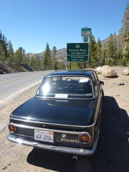 1972 BMW 2002tii at Sonora Pass 2