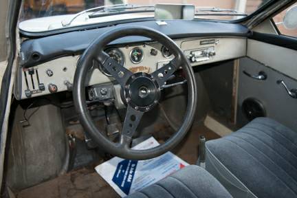 1968 Saab 96 interior