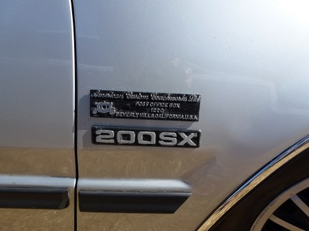 1983 Datsun 200SX convertible badge