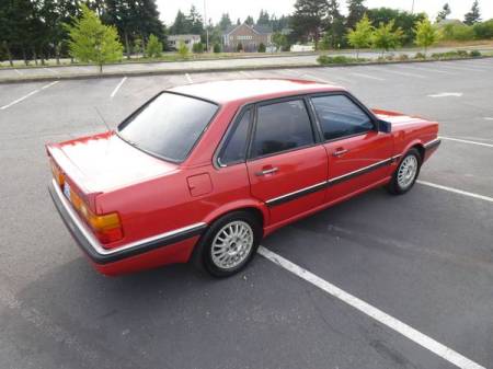 1987 Audi 4000 right rear