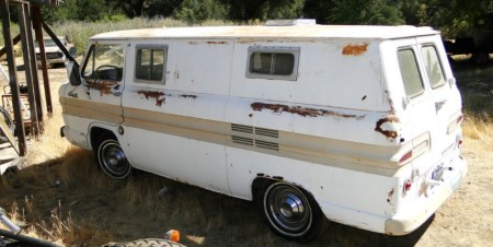 1961 Chevrolet Corvair 95 van left rear