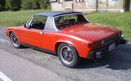 1974 Porsche 914 left rear