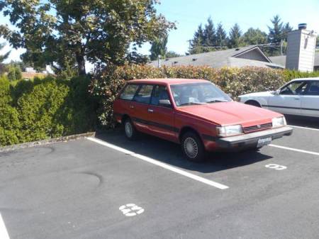 1990 Subaru Loyale Turbo Wagon right front