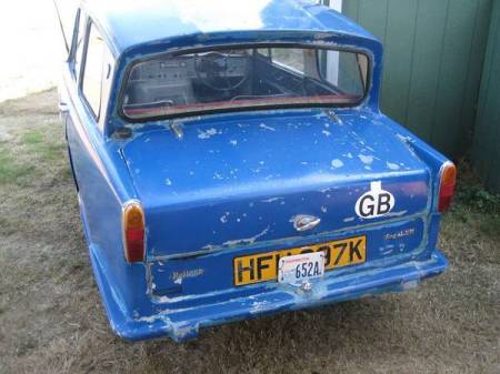 1972 Reliant Regal left rear