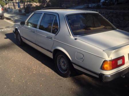 1980 BMW 733 left rear