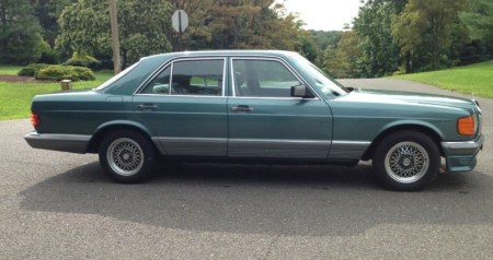 1983 Mercedes 380SE right side