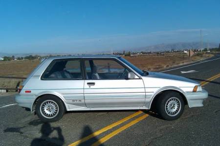 1987 Toyota Corolla FX16 GTS silver right