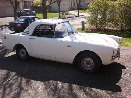 1961 Sunbeam Alpine for sale right front