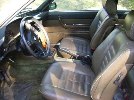 1980 BMW 633 CSi for sale interior