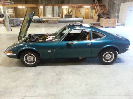 1970 Opel GT blue left