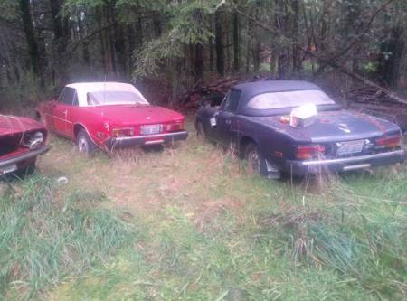 1981 Fiat 124 spider 1975 Fiat 124 spider Dino coupe hoard sale