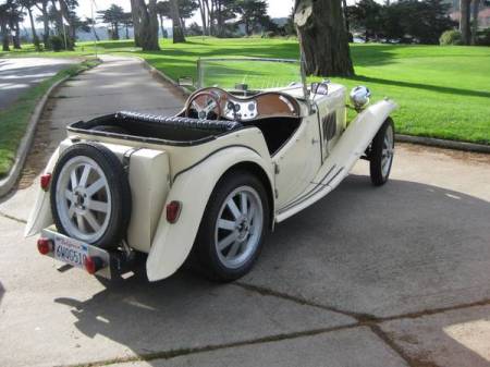 1961 MG TC replica right rear