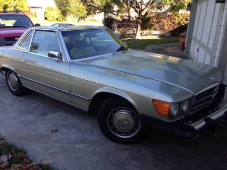 1974 Mercedes 450SL right front