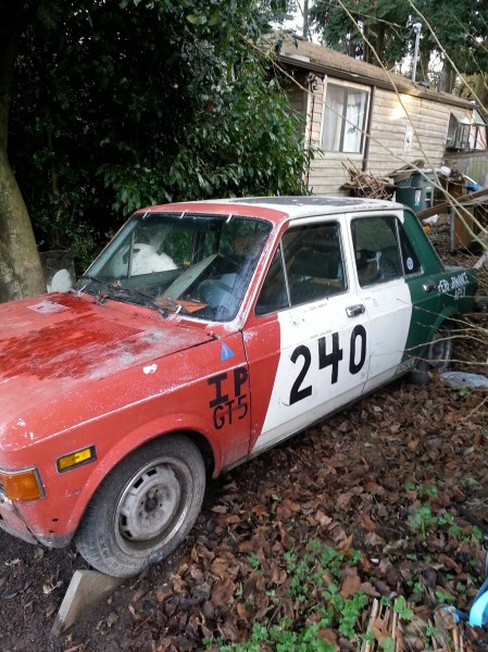 1976 Fiat 128 race car left front