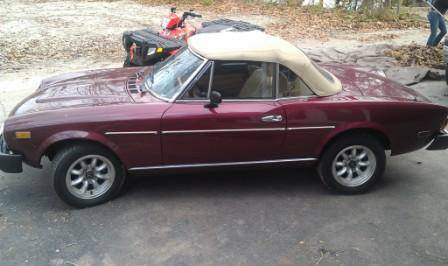 1979 Fiat 124 Spider left side