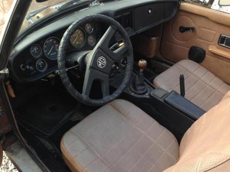 1980 MGB interior