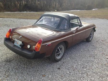 1980 MGB right rear