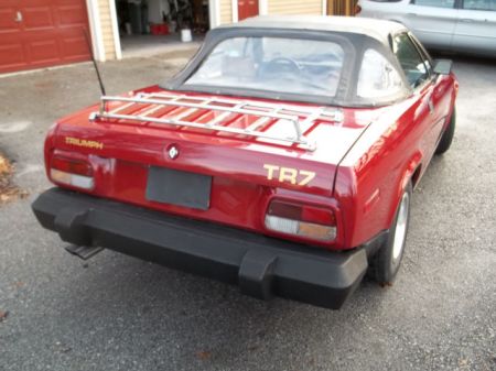 1980 Triumph TR7 right rear
