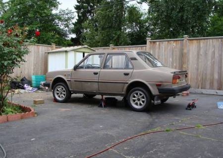 1989 Skoda 135GLi left rear