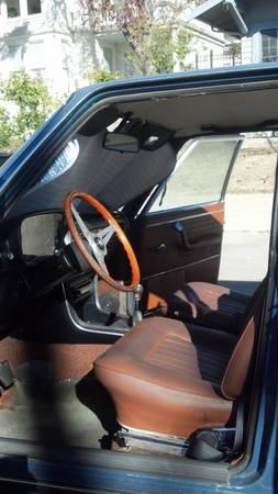 1972 BMW Bavaria blue interior