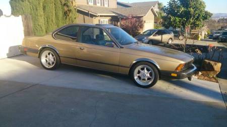 1981 BMW 633CSi right front