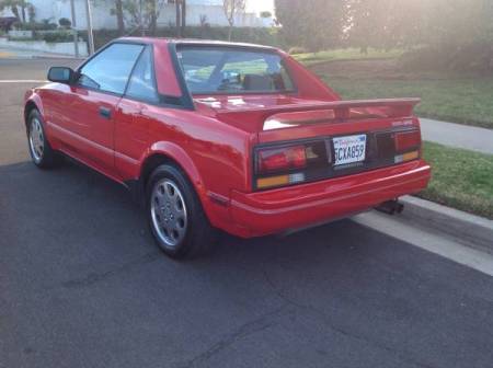 1989 Toyota MR2 left rear