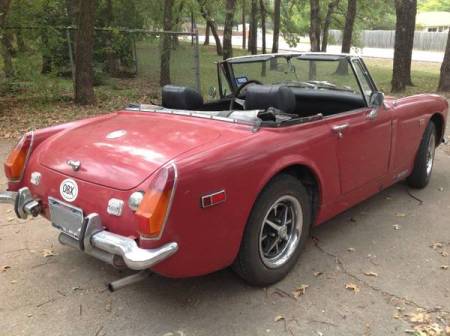 1974 MG Midget right rear