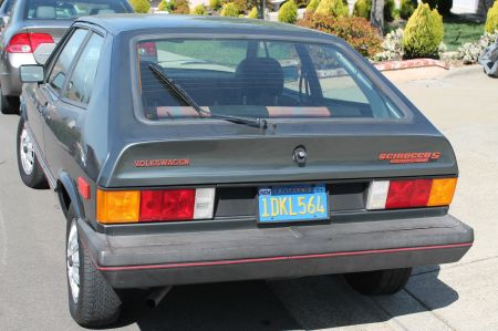 1981 VW Scirocco S left rear