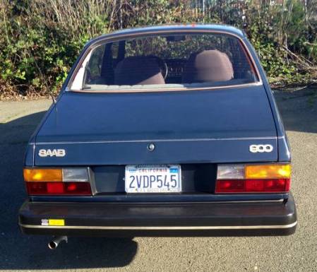 1983 Saab 900 sedan rear