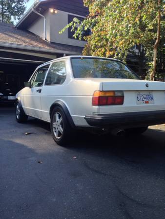 1984 VW Jetta Coupe left rear
