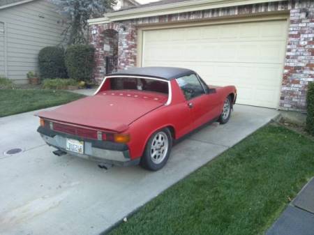 1973 Porsche 914 right rear
