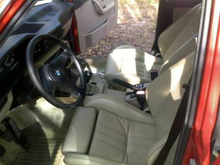 1987 BMW 535is interior