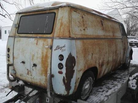 1960 Lloyd LT600 van right rear