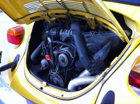 1976 Volkswagen Beetle Convertible engine