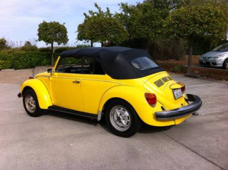 1976 Volkswagen Beetle Convertible left rear