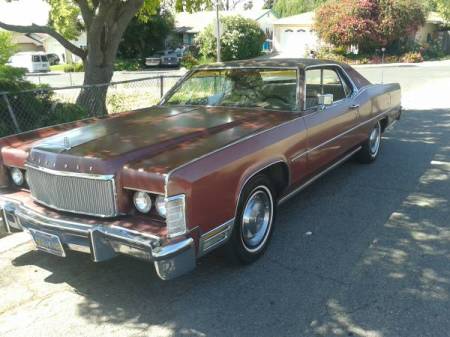 1974 Lincoln Continental Town Coupe left front